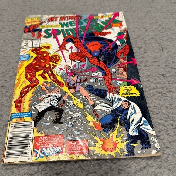 Web of Spider-Man #73 : Guest Starring the Fantastic Four's Human Torch - Picture 1 of 10